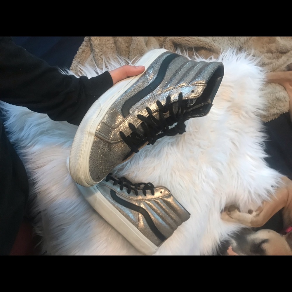 Silver High Top Vans
